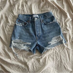 RE/DONE 70's High Rise Short- NWOT